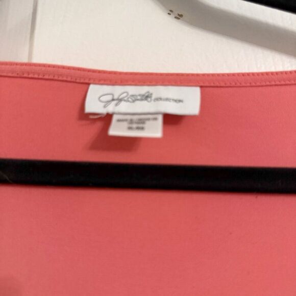 Jocelyn Smith Collection Peach V-neck Blouse Top XL - Picture 4 of 4